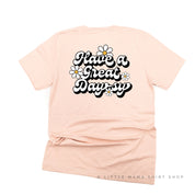 Pocket Daisy on Front w/ Have a Great Daysy on Back - Unisex Tee Little Mama Shirt Shop