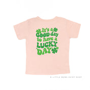 Little Happy Shamrock - It's A Good Day To Have A Lucky Day (pf&b) - Child Tee Little Mama Shirt Shop