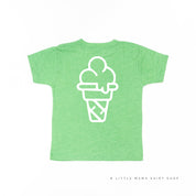 Professional Ice Cream Taste Tester -  Single Cone on Back - Child Tee