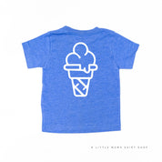 Professional Ice Cream Taste Tester -  Single Cone on Back - Child Tee