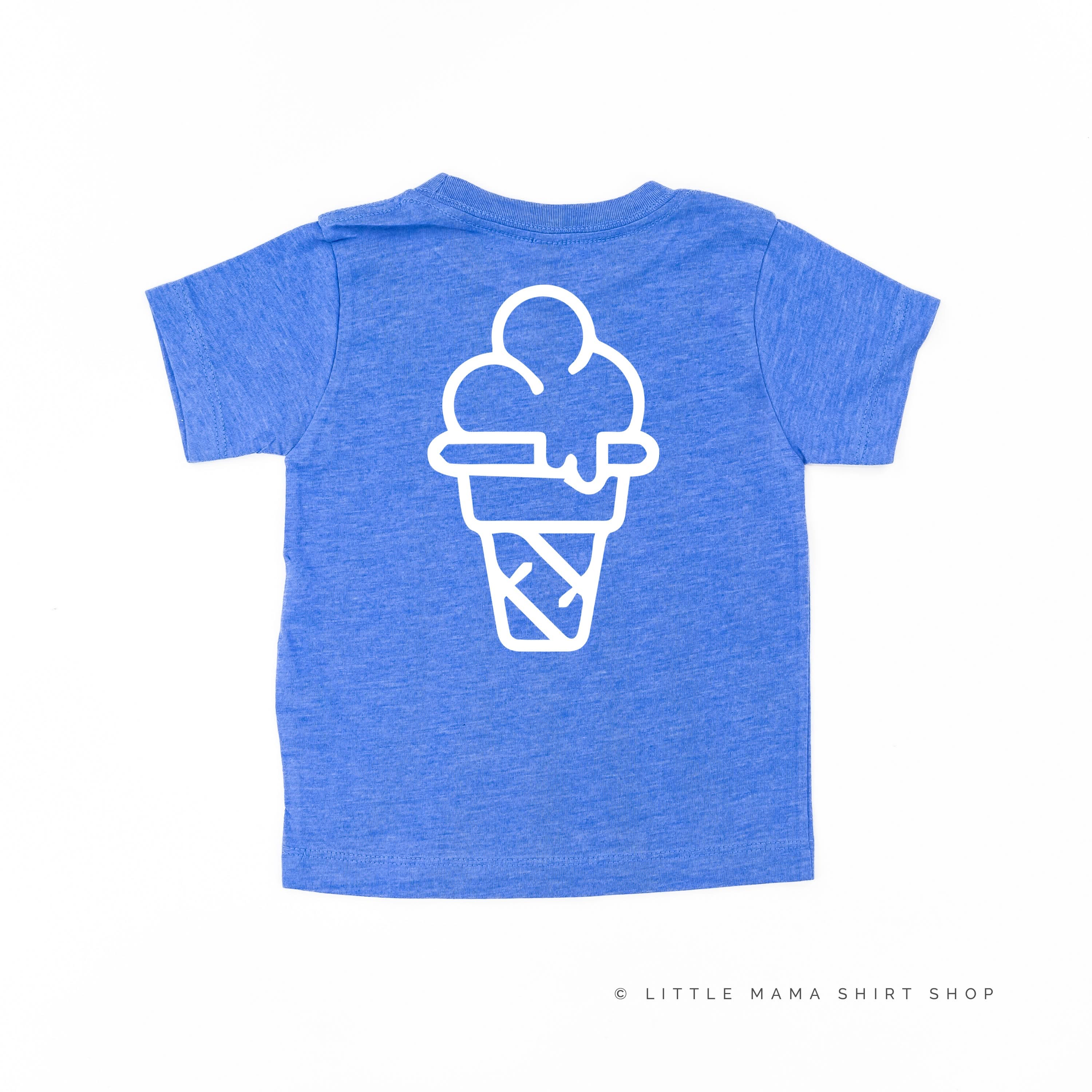 Professional Ice Cream Taste Tester -  Single Cone on Back - Child Tee