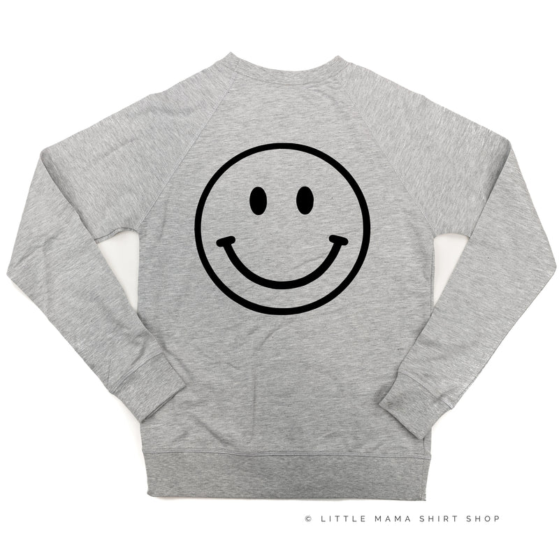 MINIVAN MOM (Smiley Face on Back) - Lightweight Pullover Sweater