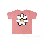 DAISY - BIRTHDAY GIRL - w/ Full Daisy on Back - Short Sleeve Child Shirt Little Mama Shirt Shop
