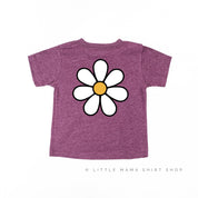 DAISY - BIRTHDAY GIRL - w/ Full Daisy on Back - Short Sleeve Child Shirt Little Mama Shirt Shop
