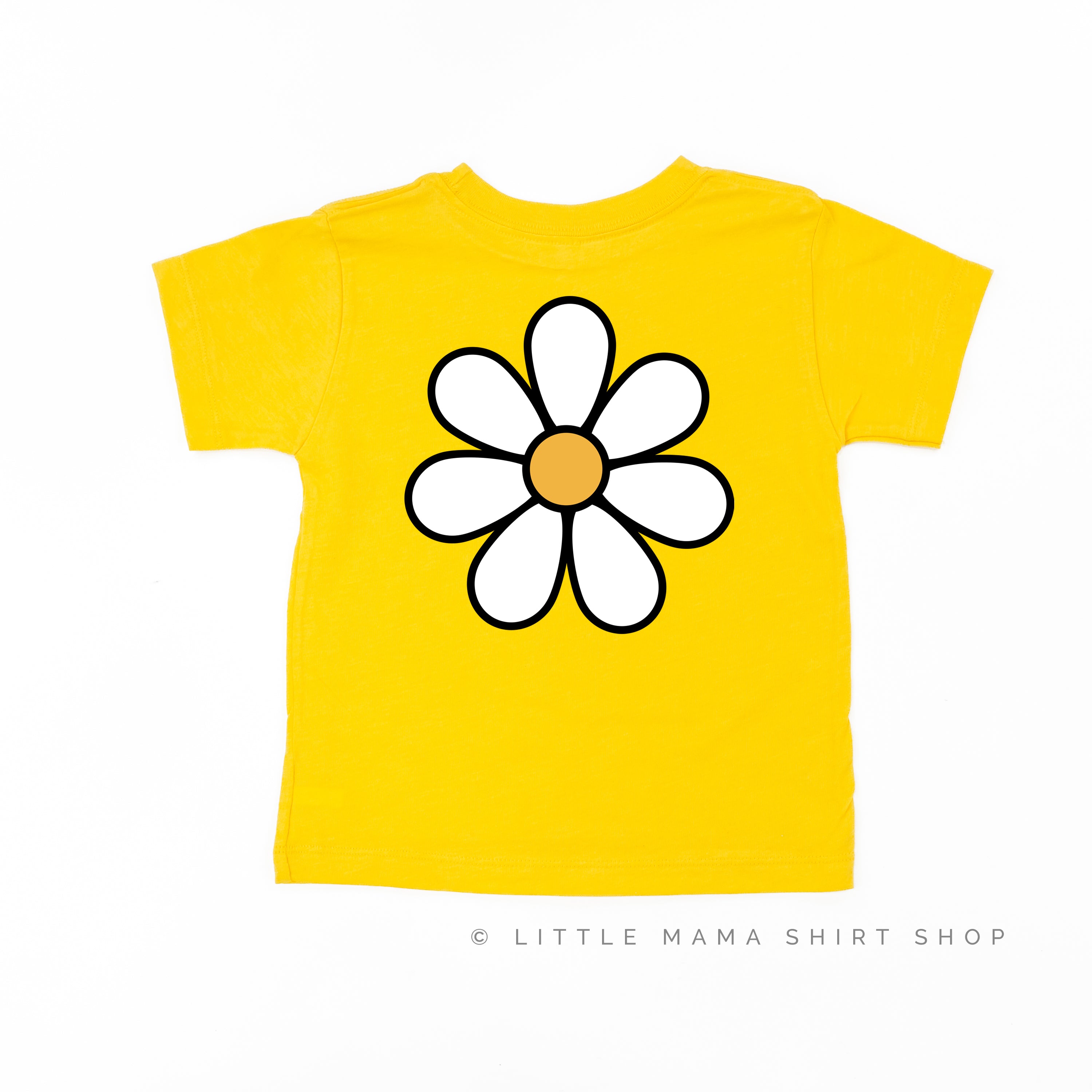 DAISY - SIS - w/ Full Daisy on Back - Short Sleeve Child Shirt Little Mama Shirt Shop