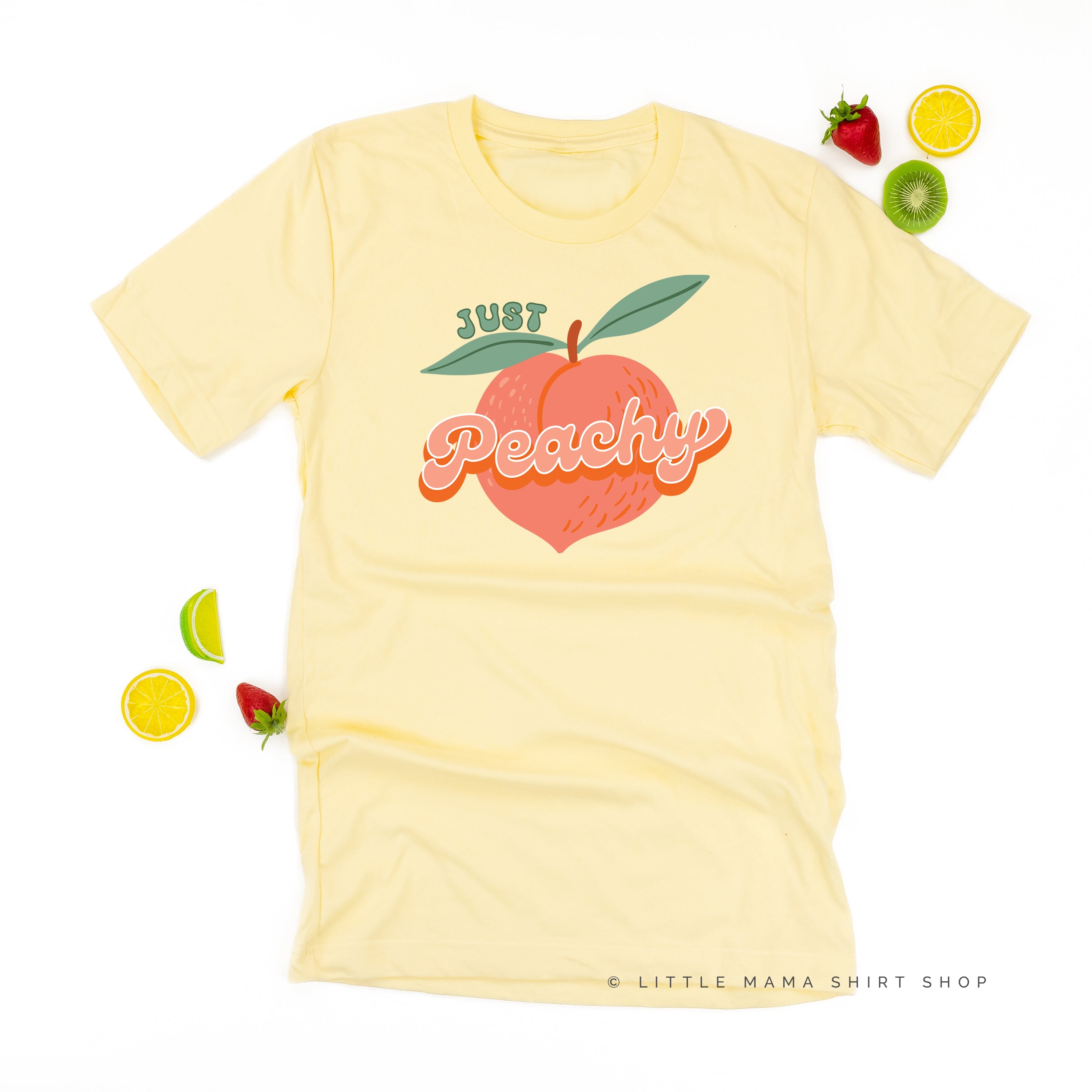 Just Peachy - Unisex Tee Little Mama Shirt Shop