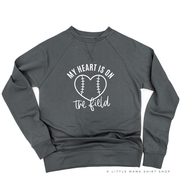 My Heart is on the Field (Baseball) - Lightweight Pullover Sweater