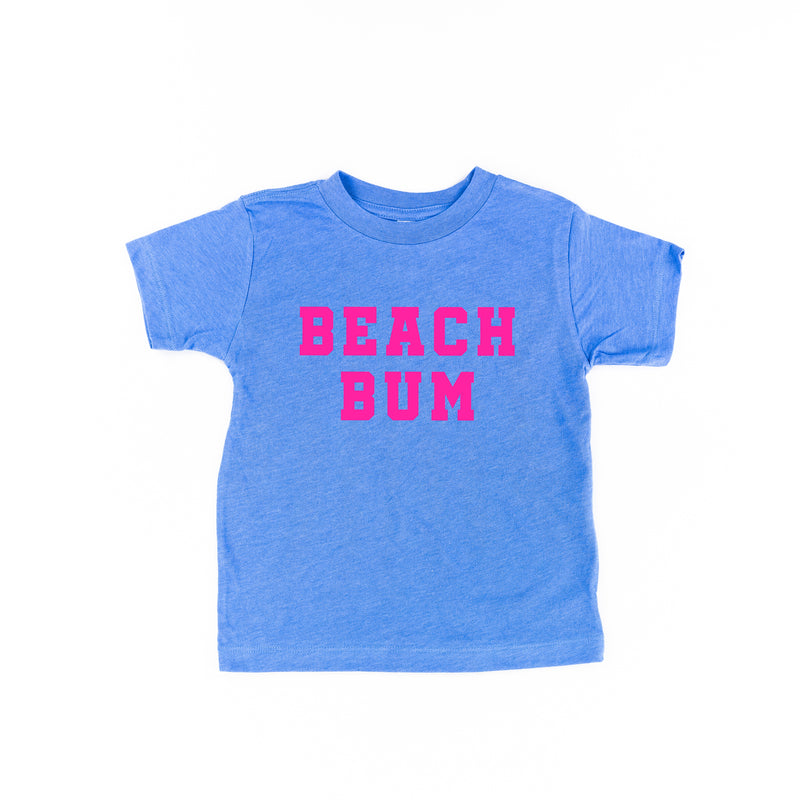 BEACH BUM - Blue w/ Hot Pink - Adult Size Baseball Cap – Little Mama Shirt  Shop LLC