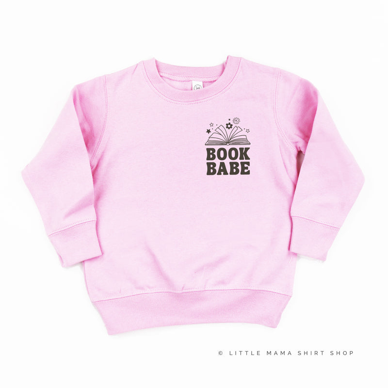 BOOK BABE (Dark Brown Pocket Design) - Child Sweater
