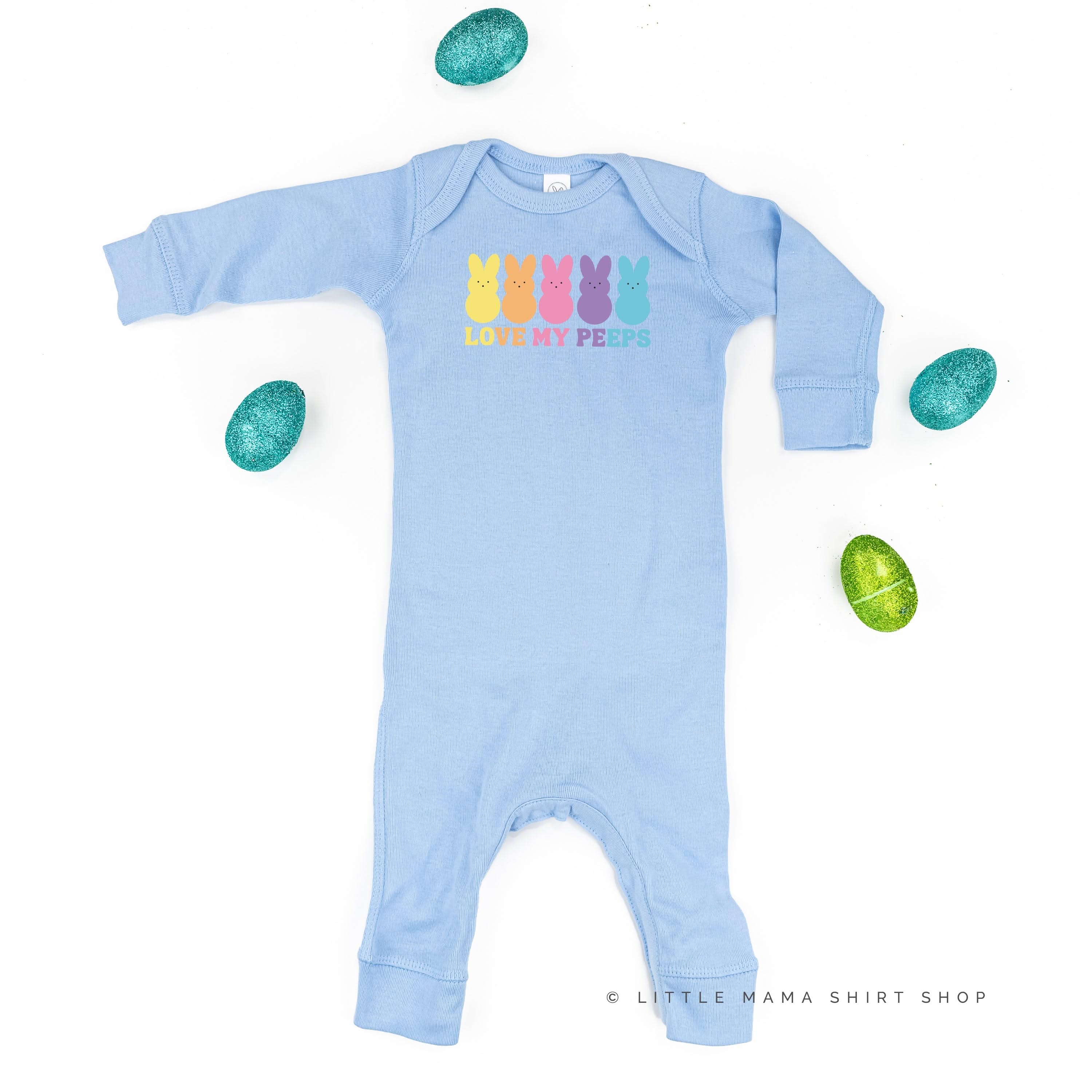 Love My Peeps - Neon - Baby Sleeper Little Mama Shirt Shop