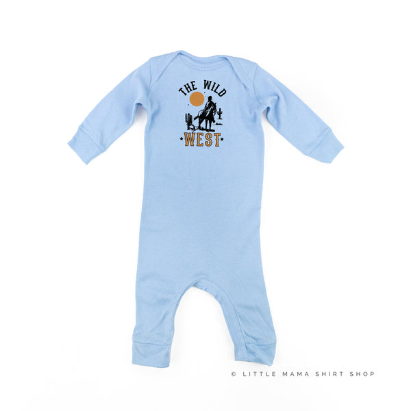 THE WILD WEST - Distressed Design - One Piece Baby Sleeper