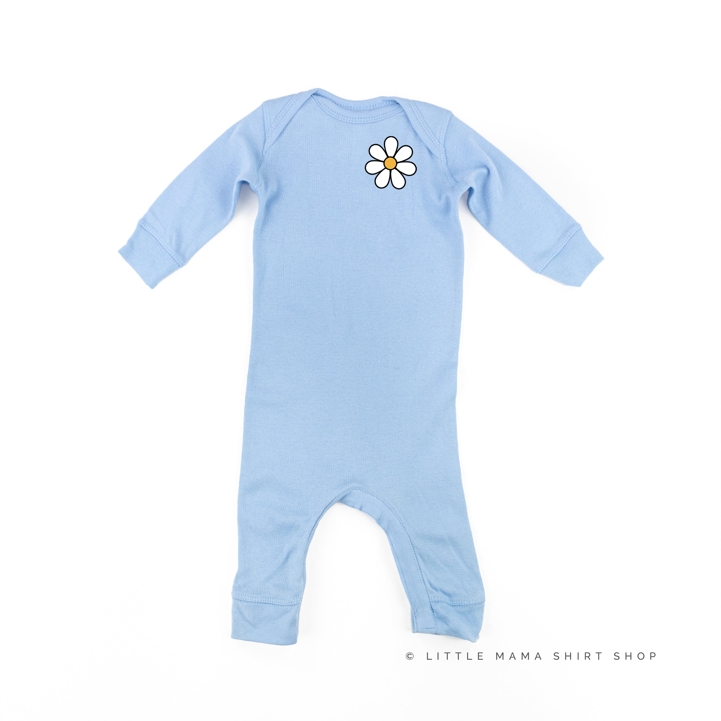 Pocket Daisy on Front w/ Have a Great Daysy on Back - Baby Sleeper Little Mama Shirt Shop