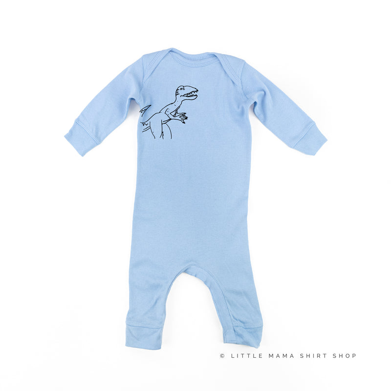 Dinosaur - Roar Means I Love You - One Piece Infant Sleeper