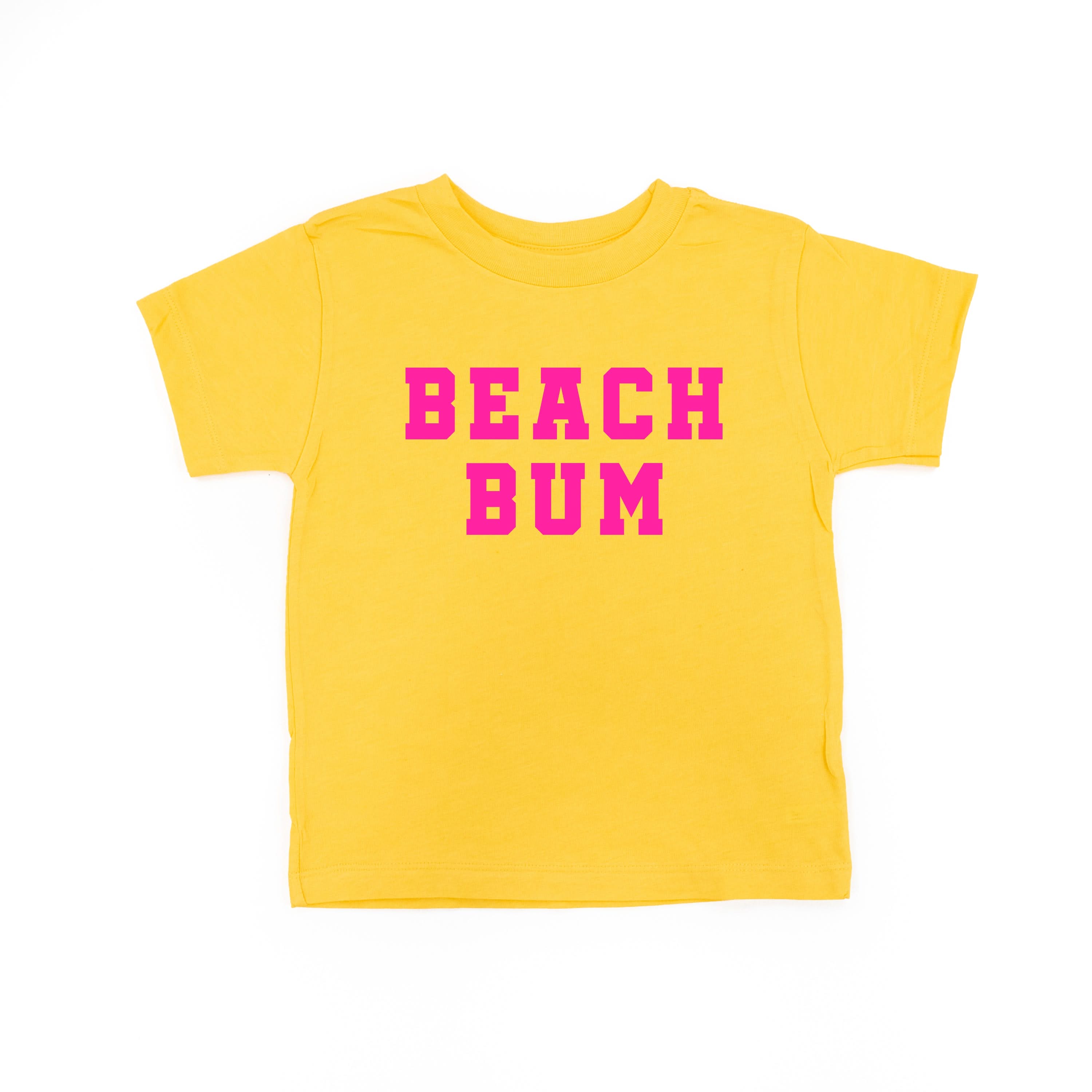 Beach Bum (front) Ocean Sunset (back) Child Tee – Little Mama