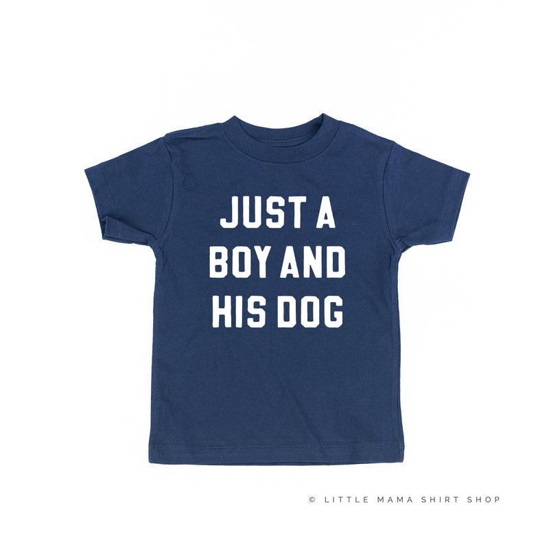 Just a Boy and His Dog - Short Sleeve Child Shirt