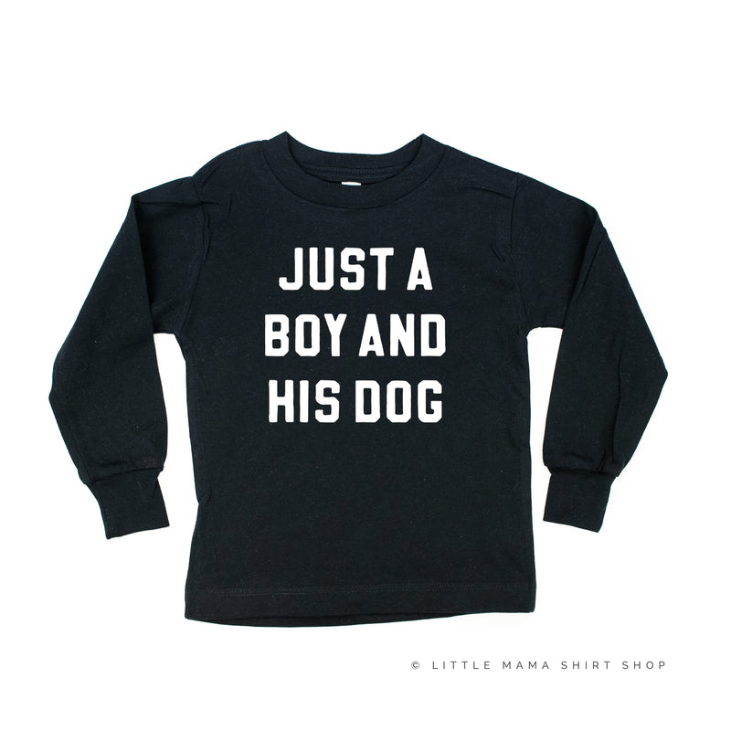 Just a Boy and His Dog - Long Sleeve Child Shirt