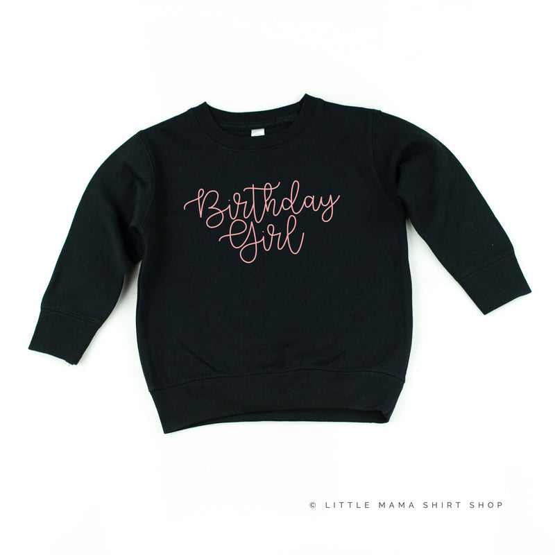 BIRTHDAY GIRL - NEW CURSIVE - Child Sweater
