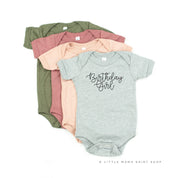 BIRTHDAY GIRL - NEW CURSIVE - Child Shirt Little Mama Shirt Shop