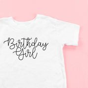 BIRTHDAY GIRL - NEW CURSIVE - Child Shirt Little Mama Shirt Shop