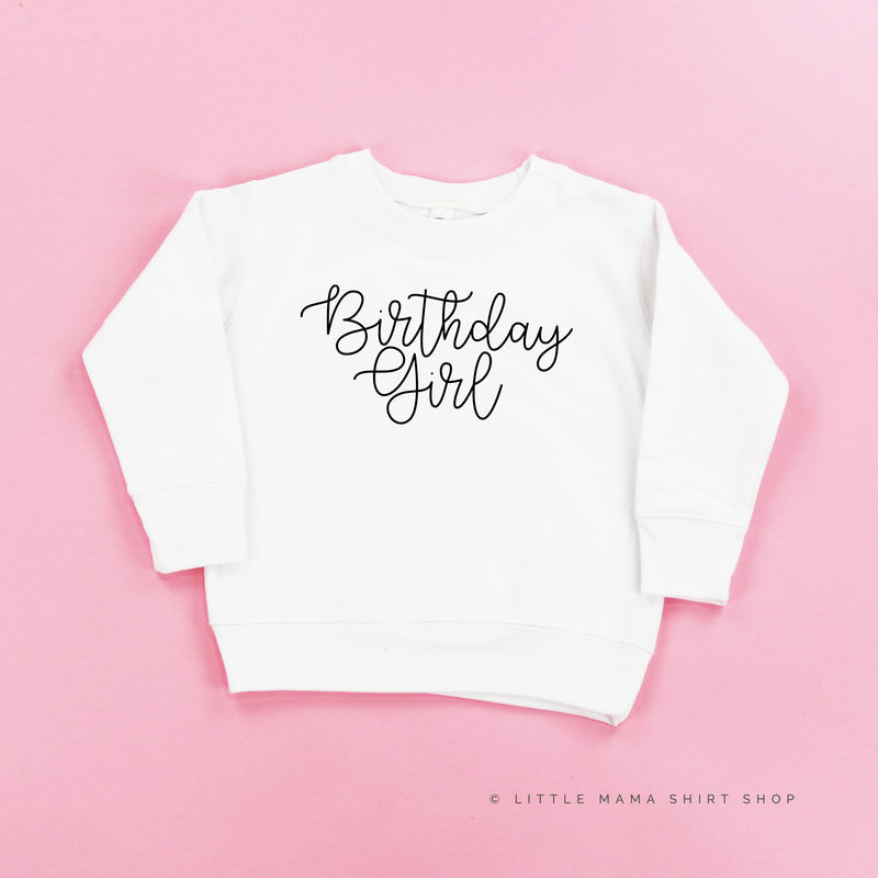 BIRTHDAY GIRL - NEW CURSIVE - Child Sweater