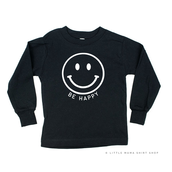 Be Happy - Smiley Face - Long Sleeve Child Shirt