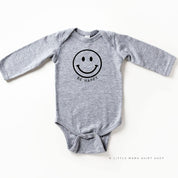 Be Happy - Smiley Face - Long Sleeve Child Shirt Little Mama Shirt Shop