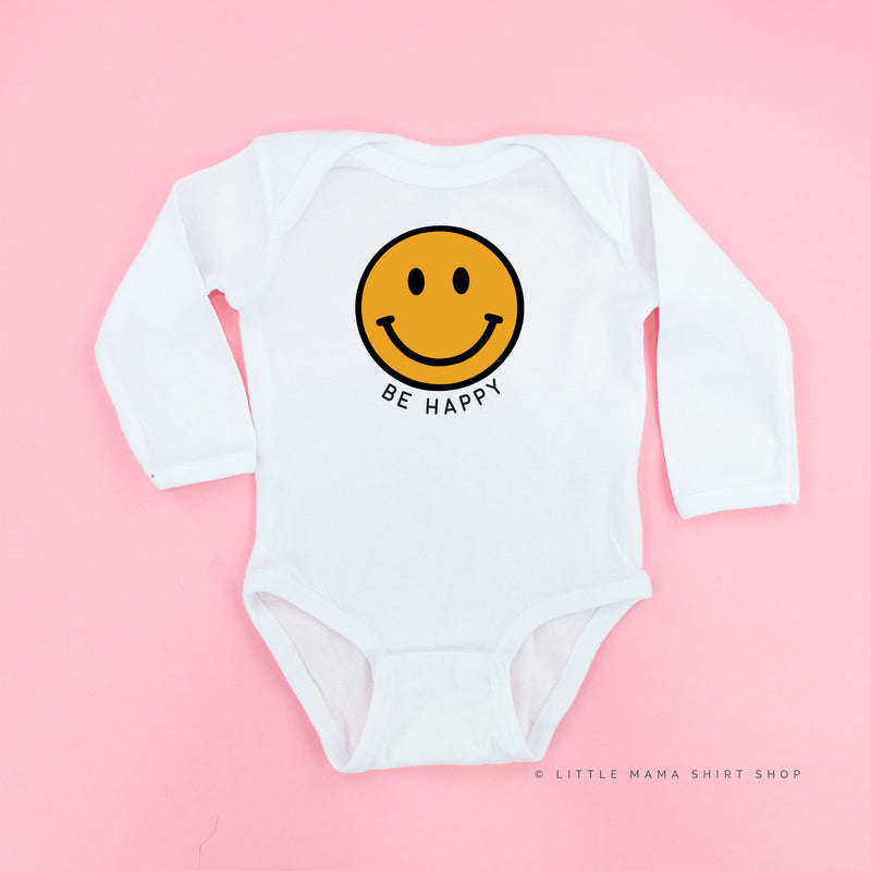 Be Happy - Smiley Face - Long Sleeve Child Shirt