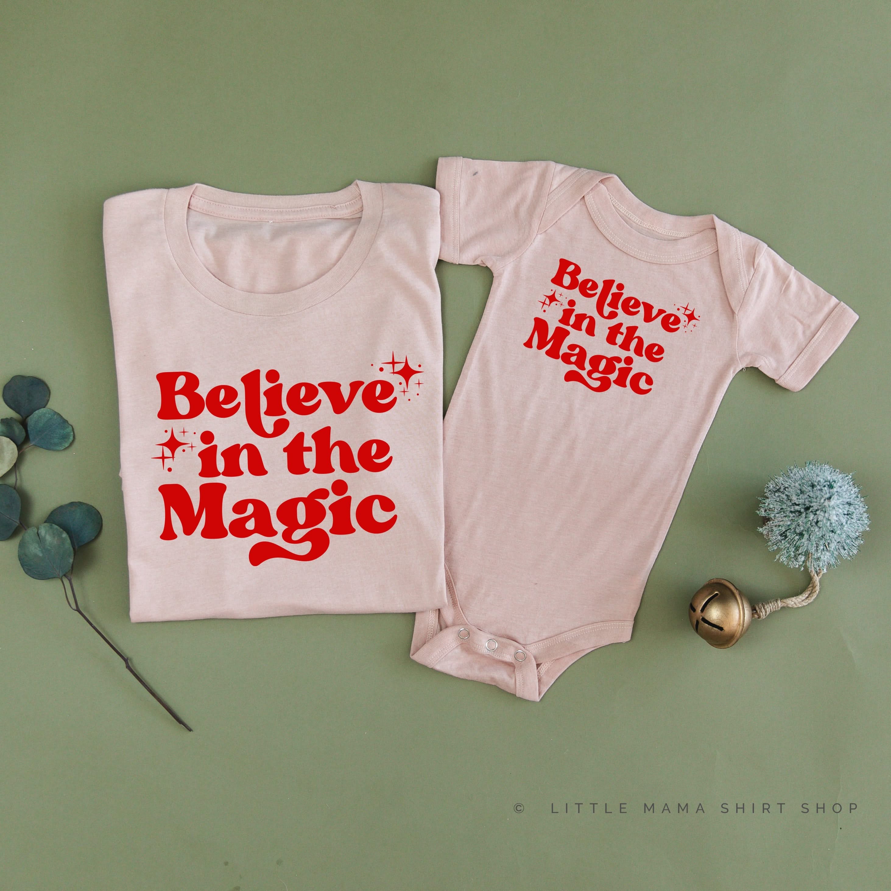 Believe In The Magic - Set of 2 Unisex Tees Little Mama Shirt Shop