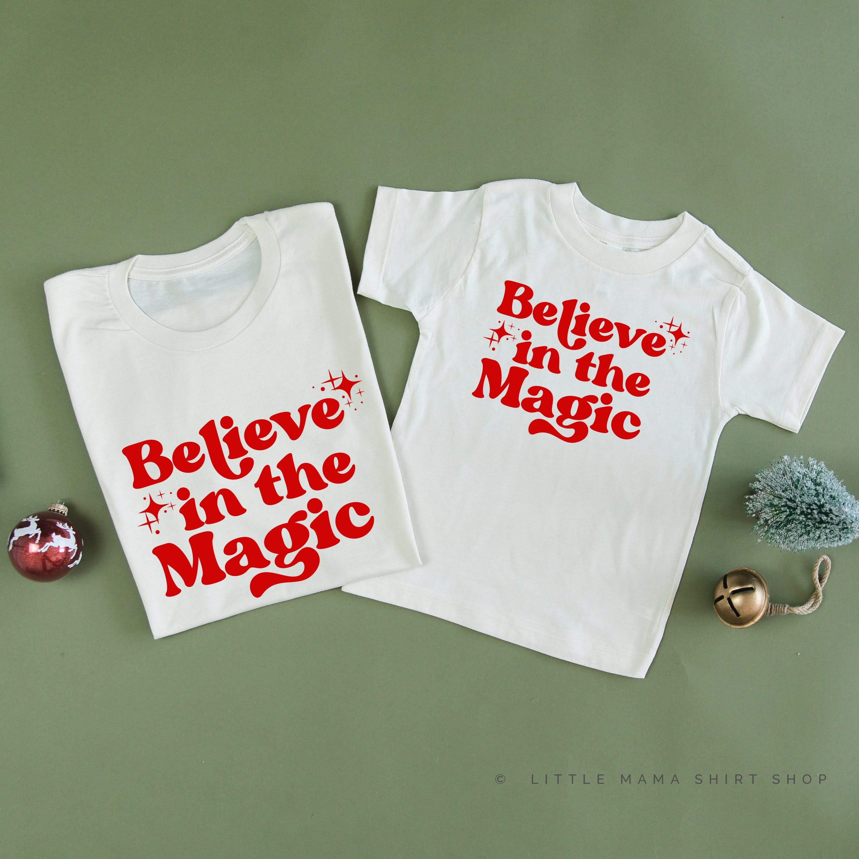 Believe In The Magic - Set of 2 Unisex Tees Little Mama Shirt Shop
