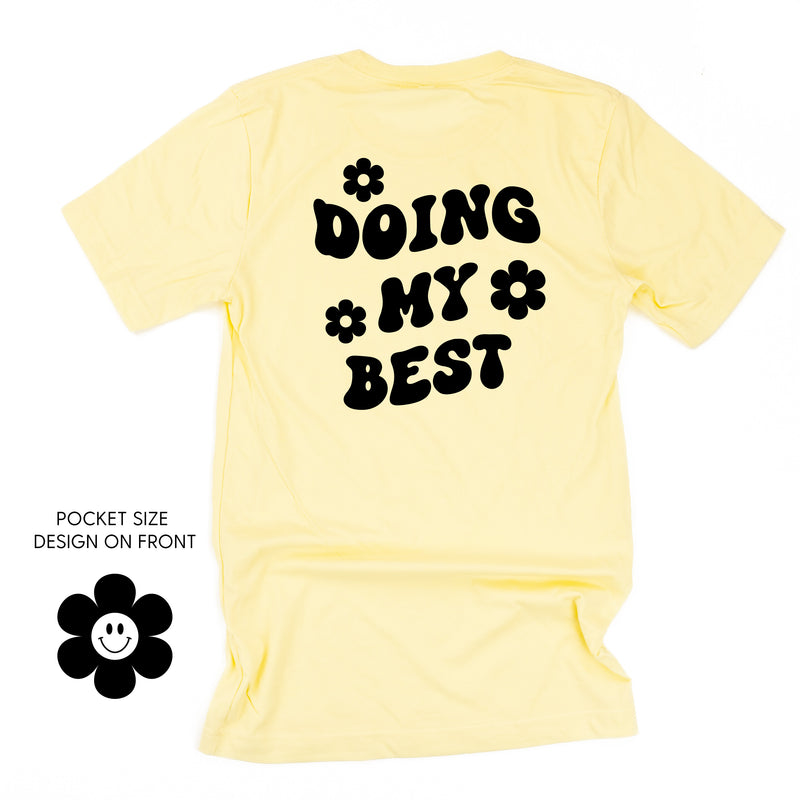 DOING MY BEST (w/ Simple Flower Smiley) - Unisex Tee