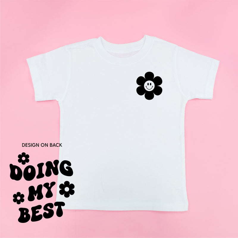 DOING MY BEST (w/ Simple Flower Smiley) - Short Sleeve Child Tee