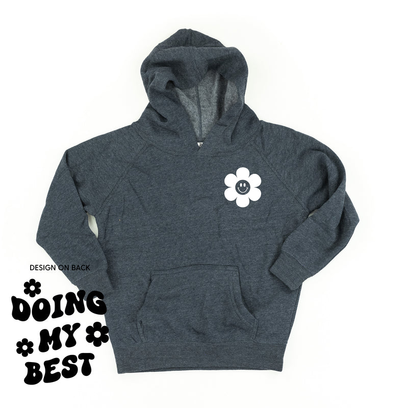 DOING MY BEST (w/ Simple Flower Smiley) - Child Hoodie