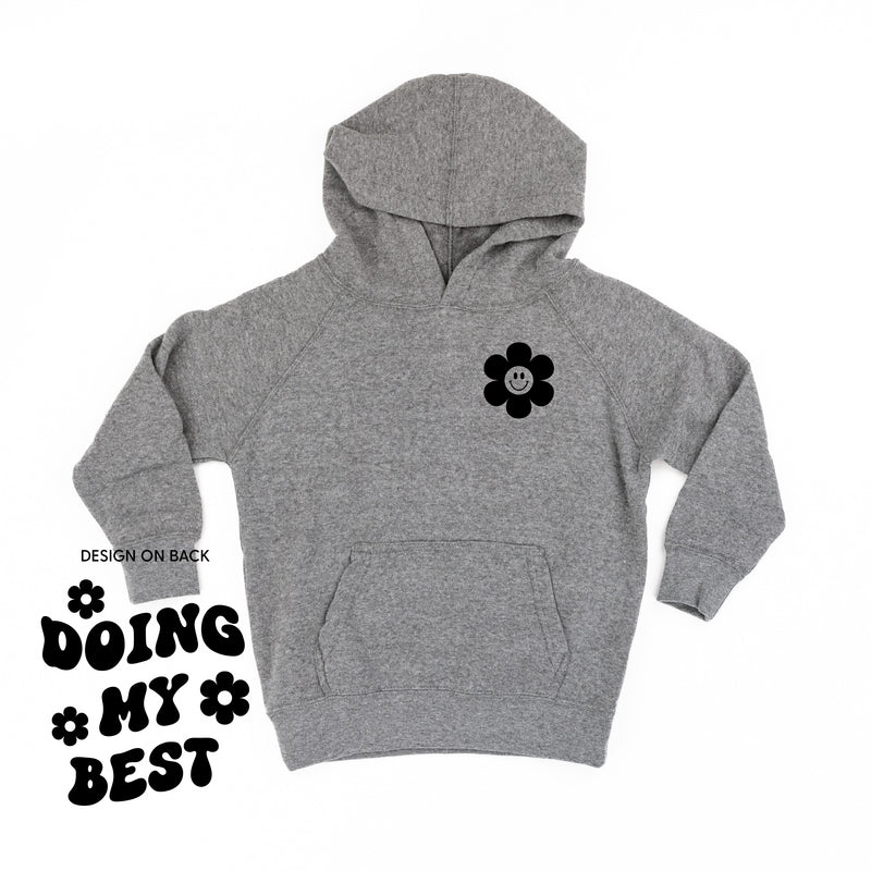 DOING MY BEST (w/ Simple Flower Smiley) - Child Hoodie