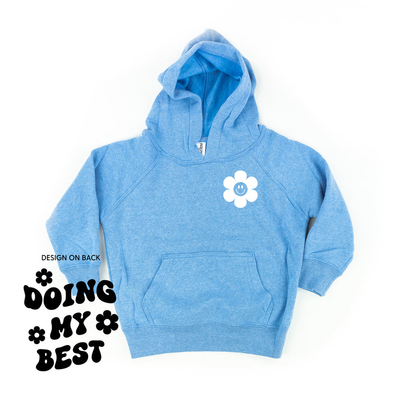 DOING MY BEST (w/ Simple Flower Smiley) - Child Hoodie