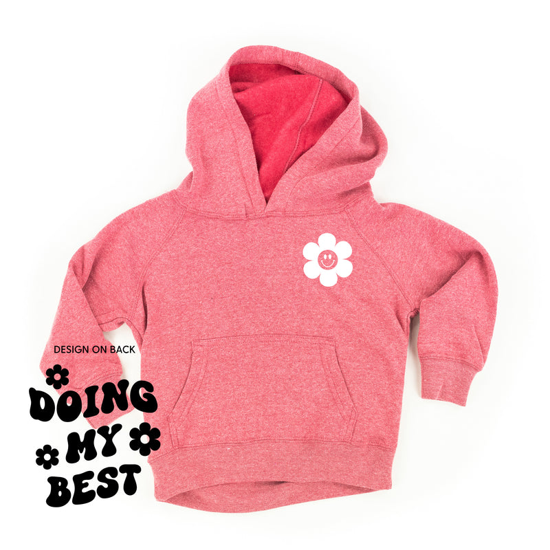 DOING MY BEST (w/ Simple Flower Smiley) - Child Hoodie