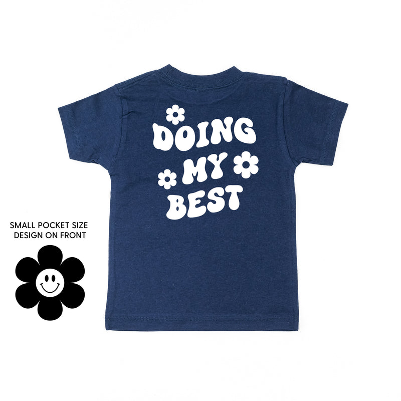 DOING MY BEST (w/ Simple Flower Smiley) - Short Sleeve Child Tee