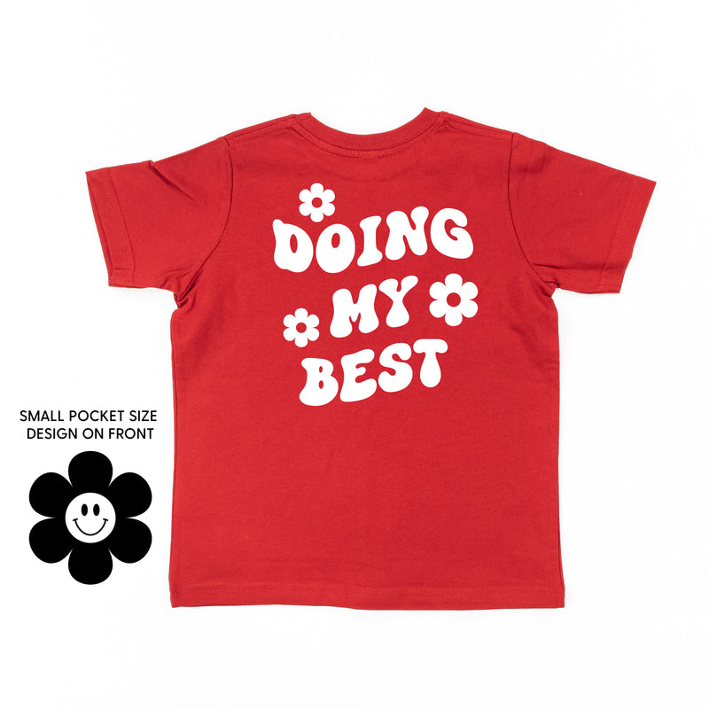 DOING MY BEST (w/ Simple Flower Smiley) - Short Sleeve Child Tee