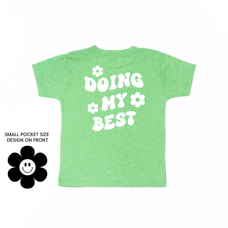 DOING MY BEST (w/ Simple Flower Smiley) - Short Sleeve Child Tee