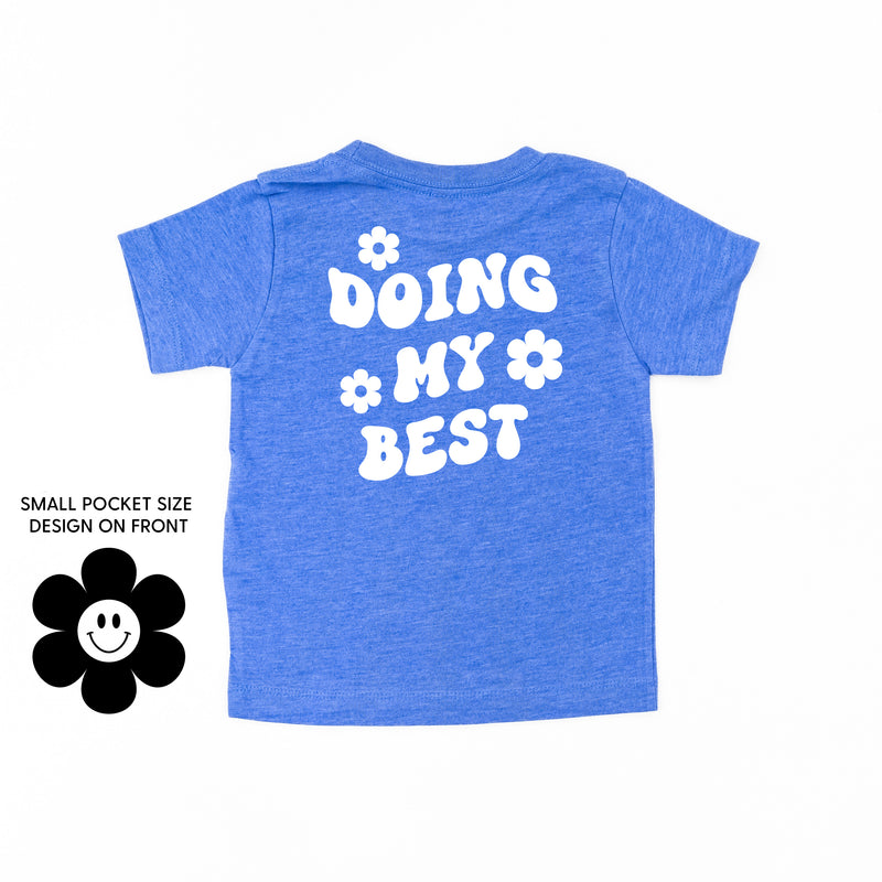 DOING MY BEST (w/ Simple Flower Smiley) - Short Sleeve Child Tee