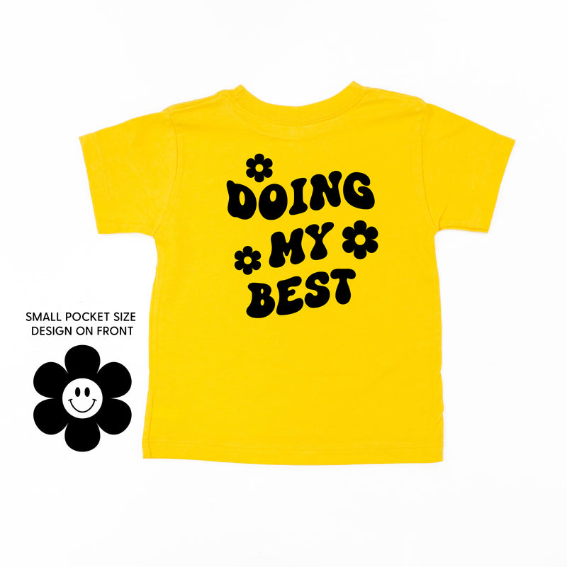 DOING MY BEST (w/ Simple Flower Smiley) - Short Sleeve Child Tee