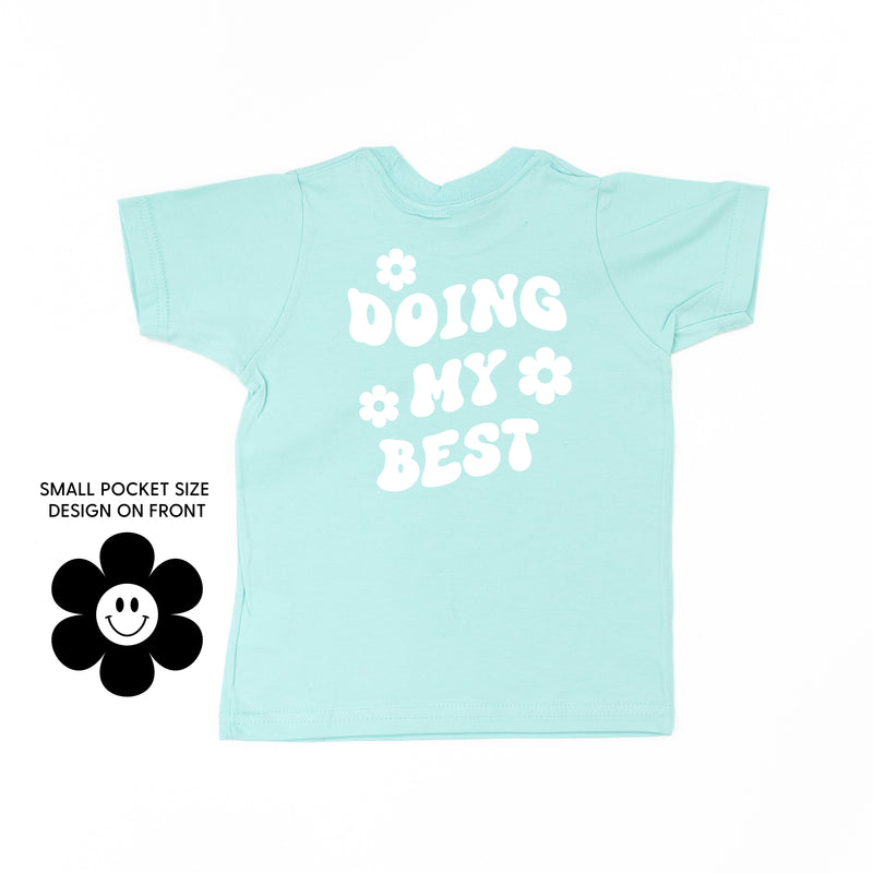 DOING MY BEST (w/ Simple Flower Smiley) - Short Sleeve Child Tee