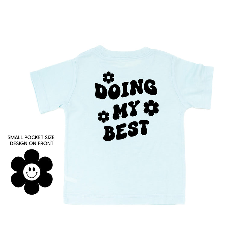 DOING MY BEST (w/ Simple Flower Smiley) - Short Sleeve Child Tee