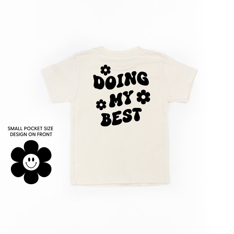 DOING MY BEST (w/ Simple Flower Smiley) - Short Sleeve Child Tee