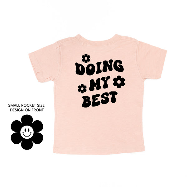 DOING MY BEST (w/ Simple Flower Smiley) - Short Sleeve Child Tee