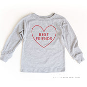 Best Friends (Heart Around) - Child LONG SLEEVE Tee Little Mama Shirt Shop