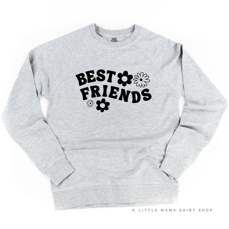 BEST FRIENDS (Flowers) - Lightweight Pullover Sweater