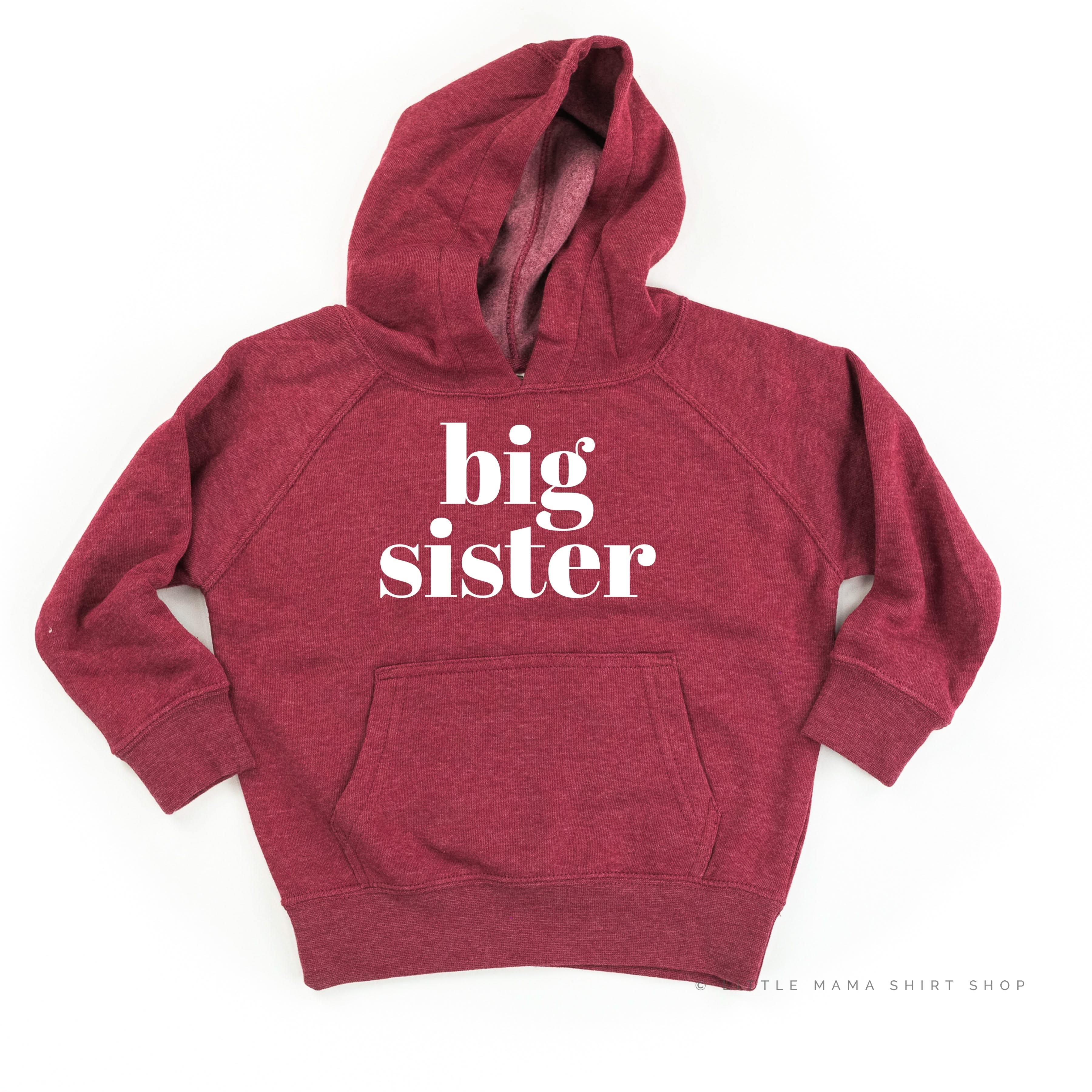 Big Sister - Original - Child Hoodie Little Mama Shirt Shop LLC