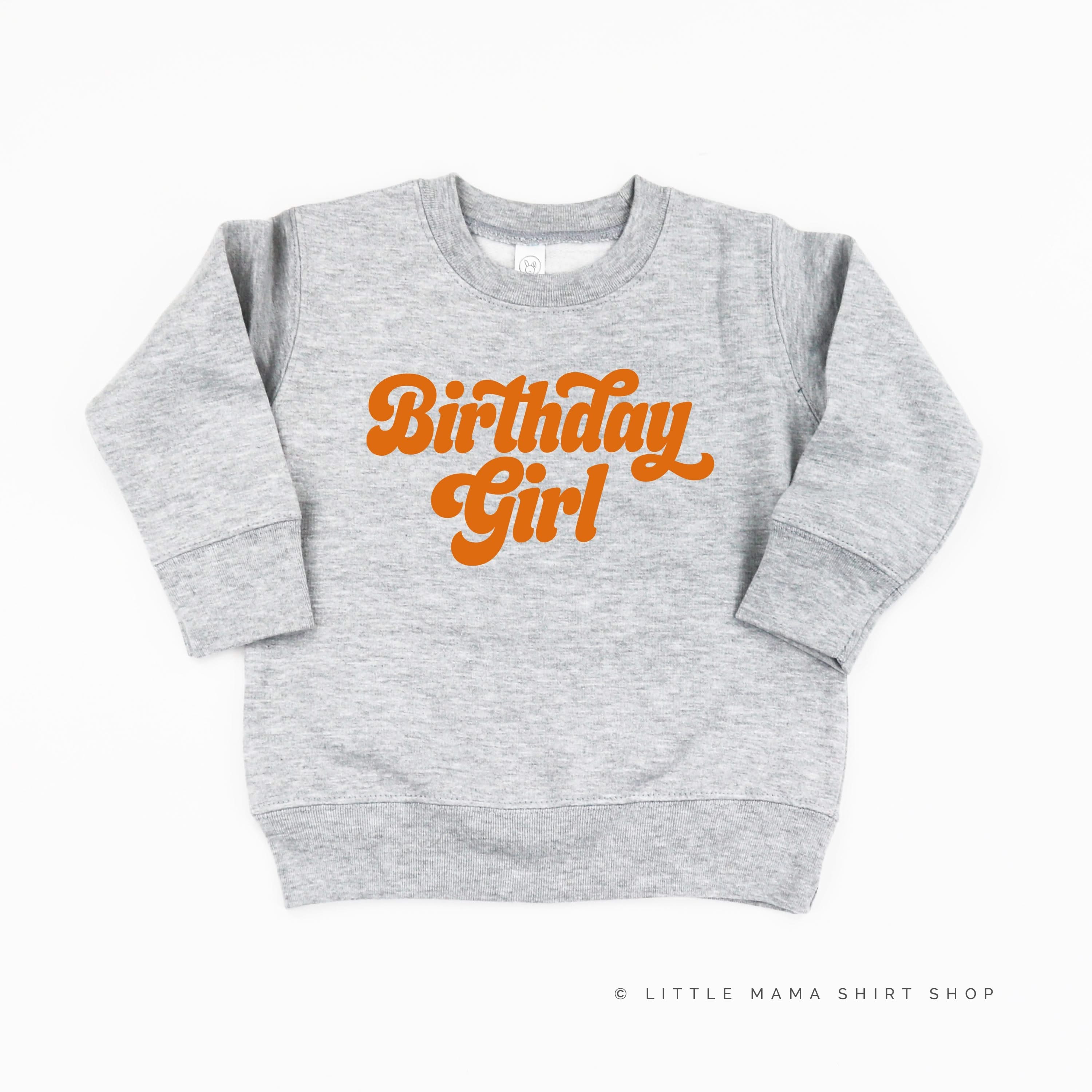 Birthday Girl (Retro) - Child Sweater Little Mama Shirt Shop