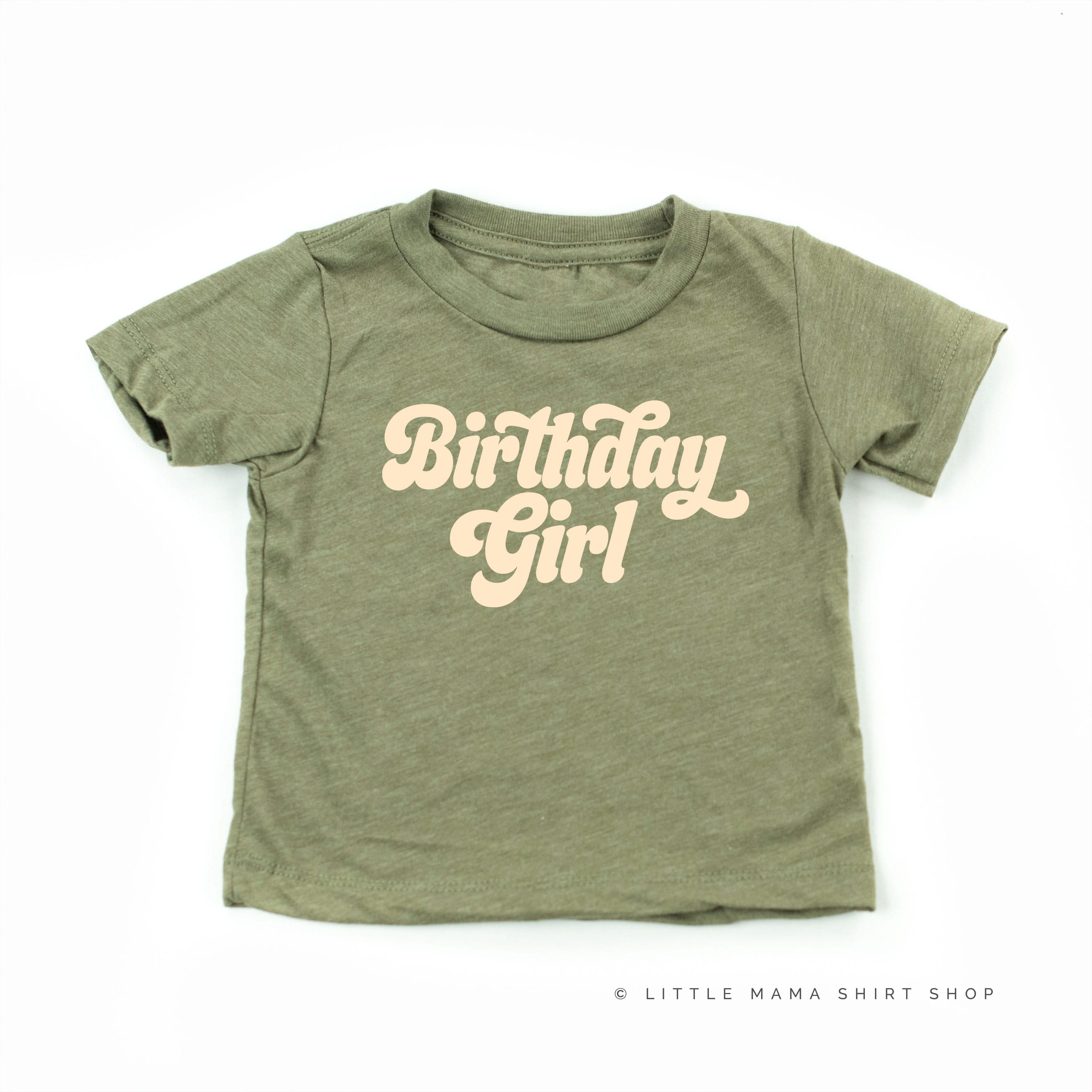 Birthday Girl (Retro) - Child Shirt Little Mama Shirt Shop