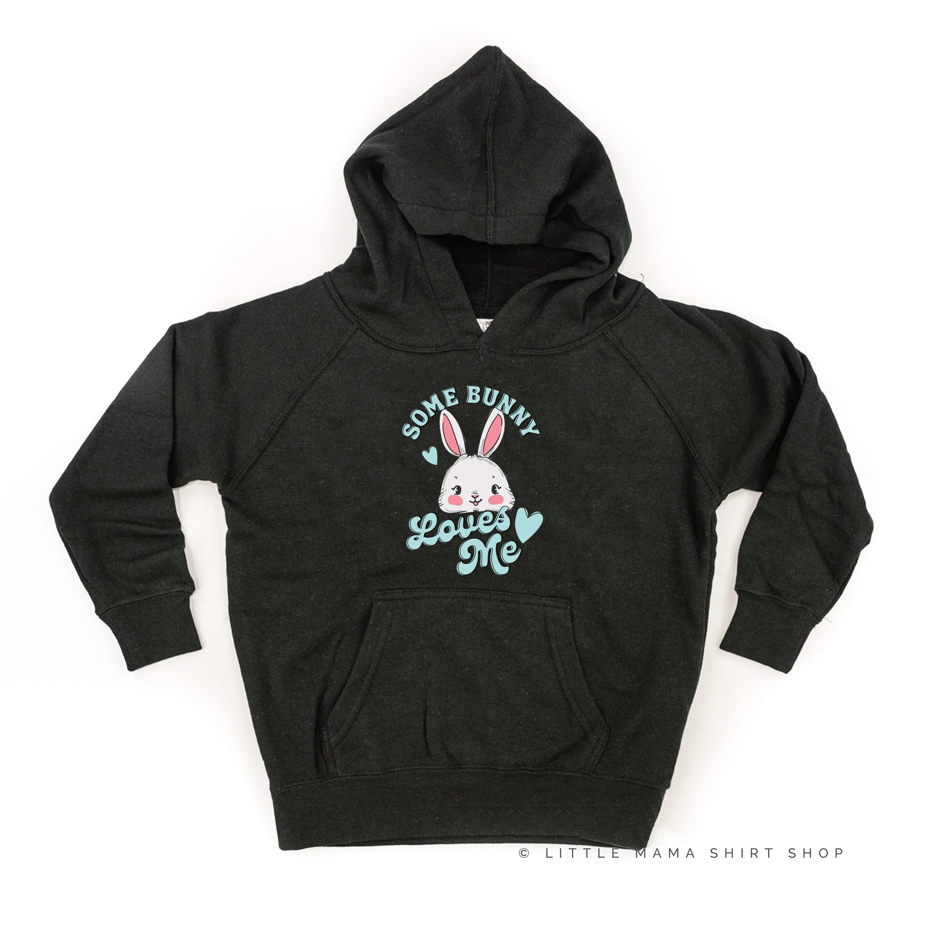 Some Bunny Loves Me - Child HOODIE Little Mama Shirt Shop LLC